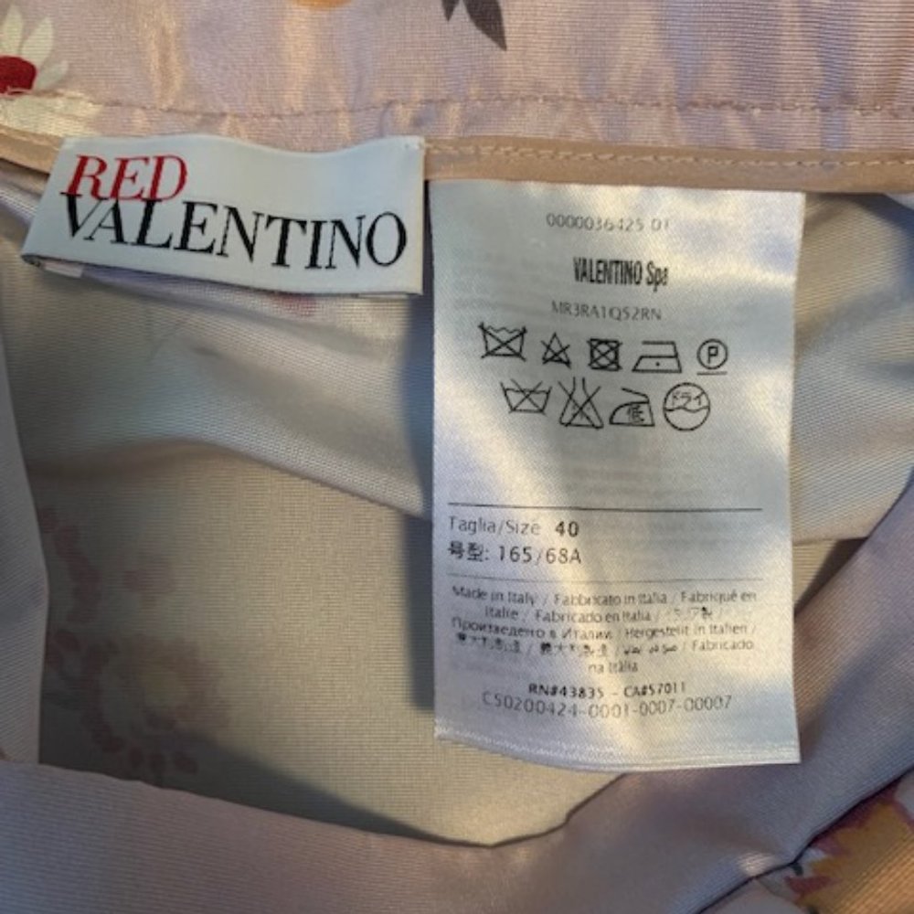 Red Valentino Pink floral skirt - Picture 4 of 5